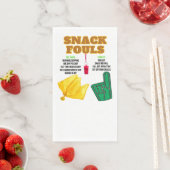 Snack Fouls für Party Goers Serviette (Beispiel)