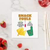 Snack Fouls für Party Goers Serviette (Beispiel)