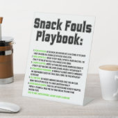 Snack Fouls Playbook Sockelschild (In SItu)
