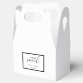 Snack für Schwarz und Weiß, maßgeschneiderte Hochz Geschenkschachtel (Geöffnet)
