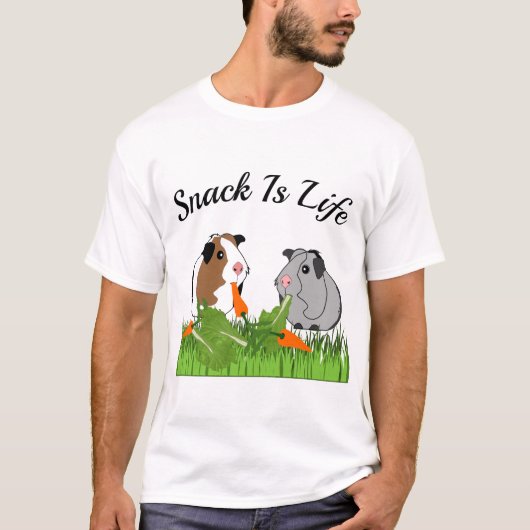 Snack ist das Leben T-Shirt (Vorderseite)