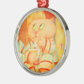 SNACK KITTY Premium Runde Ornamente (Links)
