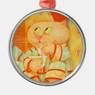 SNACK KITTY Premium Runde Ornamente