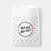 Snack Mitternacht Elegante Wedding Favor Bag Geschenktütchen (Vorderseite)