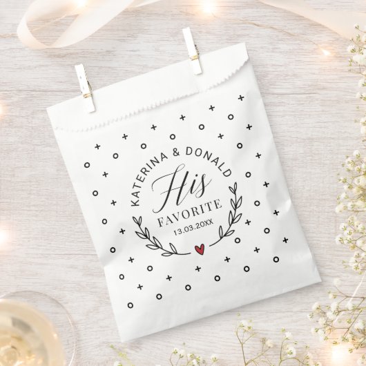 Snack Mitternacht Elegante Wedding Favor Bag Geschenktütchen (Ausgeschnitten)