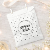 Snack Mitternacht Elegante Wedding Geschenktütchen (Ausgeschnitten)