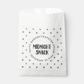 Snack Mitternacht Elegante Wedding Geschenktütchen (Vorderseite)