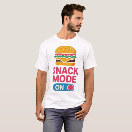 Snack Mode Burger T-Shirt (Vorne ganz)