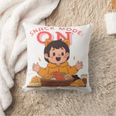 Snack Mode: ON - Niedlicher Cartoon-Charakter mit Kissen (Decke)