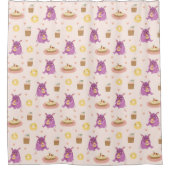 Snack Monsters Duschvorhang (Vorderseite)