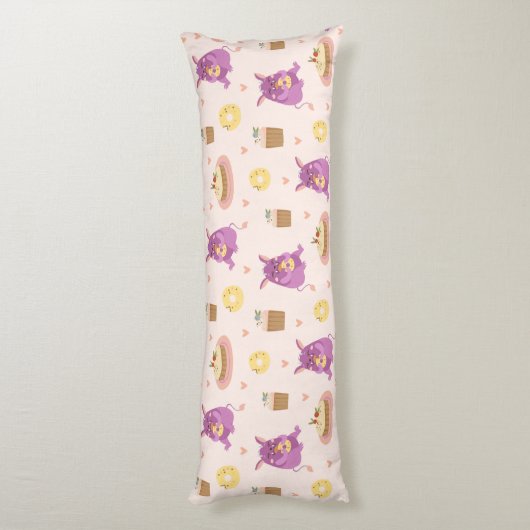 Snack Monsters Seitenschläferkissen (Rückseite (Vertikal))