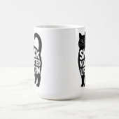 Snack Motivated Lifeform Fat Cat Humor Kaffeetasse (Mittel)
