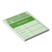 Snack Note Pad (Meal Prep) Notizblock (angewinkelt)