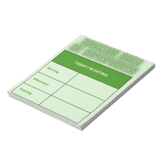 Snack Note Pad (Meal Prep) Notizblock (Rotiert)