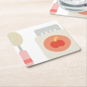 Snack Rechteckiger Pappuntersetzer (angewinkelt)