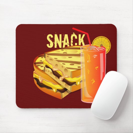 Snack Red Mousepad (Mit Mouse)
