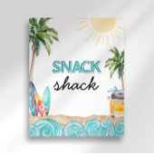 Snack Shack Party Schild