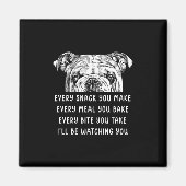 Snack Sie machen jedes Essen Sie backen englischen Magnet (Vorne)