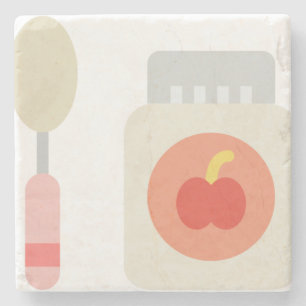 Snack Steinuntersetzer