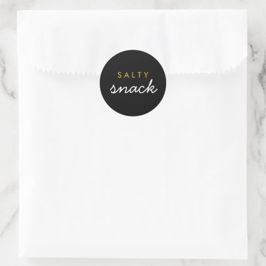 Snack-Sticker Runder Aufkleber (Tasche)