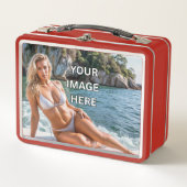 SNACK TIME! 🍱 Add Text or Image Metal Lunchbox (Vorderseite)