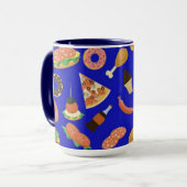Snack Time Blue Coffee Tasse (Vorderseite Links)