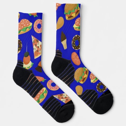 Snack Time Blue Socken (Rechts)