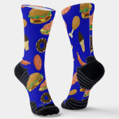 Snack Time Blue Socken (Gewinkelt)