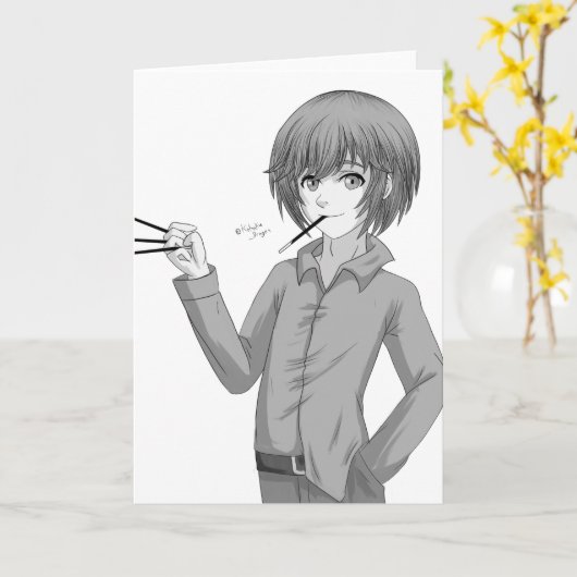 Snack Time Karte (Gelbe Blume)