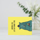 Snack Time Postkarte (Stehend Vorderseite)