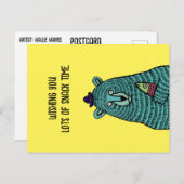 Snack Time Postkarte (Vorne/Hinten)