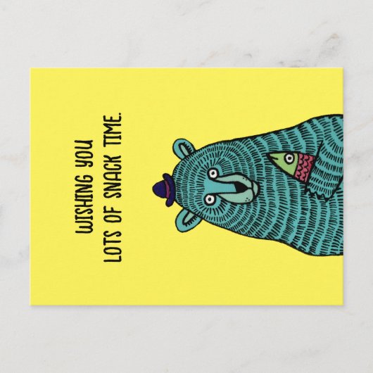 Snack Time Postkarte (Vorderseite)