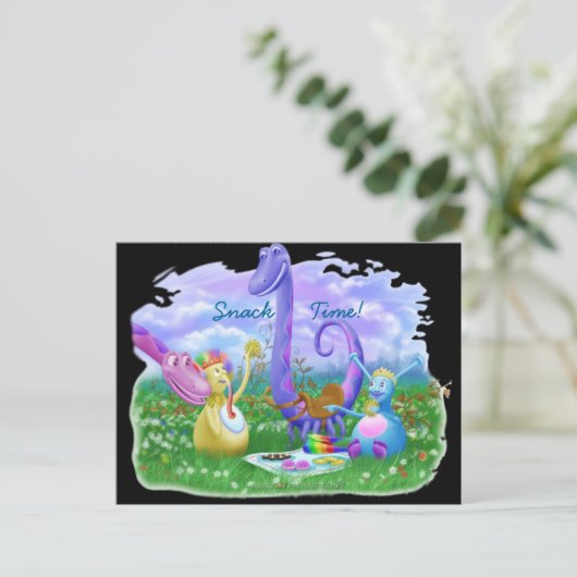 Snack Time! Postkarte (Stehend Vorderseite)