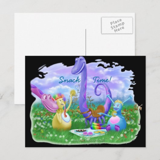 Snack Time! Postkarte (Vorne/Hinten)