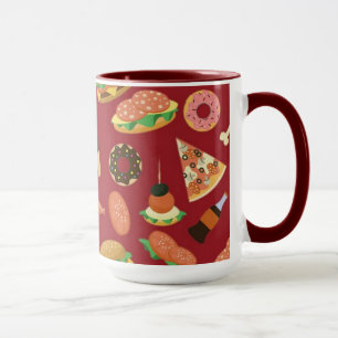 Snack Time Red Coffee Tasse