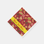 Snack Time Red Picnic Napkins Serviette (Ecke)