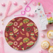 Snack Time Red Picnic Pappteller (Party)