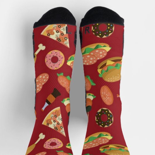 Snack Time Red Socken (Oben)