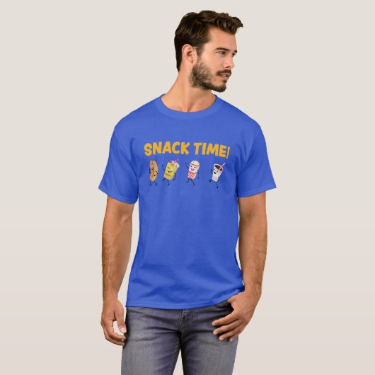 Snack Time! Retro Candy Popcorn T-Shirt (Vorne ganz)