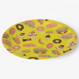 Snack Time Yellow Picnic Paper Teller