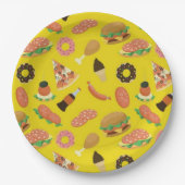 Snack Time Yellow Picnic Paper Teller (Vorderseite)