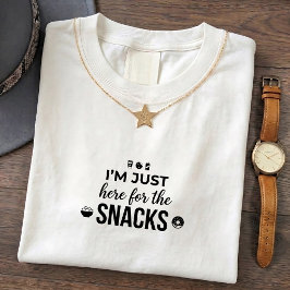 Snack-versessener Quote-Pullover T-Shirt