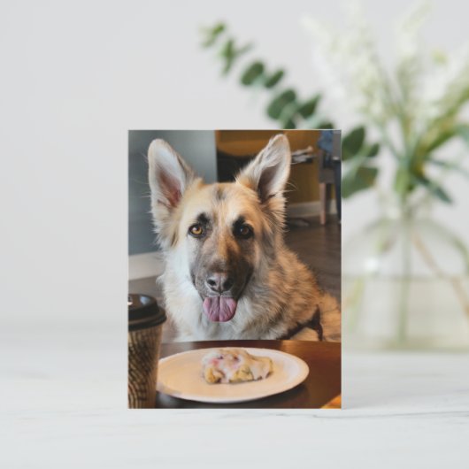 Snack-Zeit Postkarte (Stehend Vorderseite)