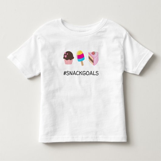#SNACKGOALS Cupcake Popsice Cake Slice Kleinkind T-shirt (Vorderseite)