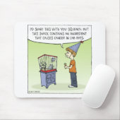 Snacking Kid Cartoon Mousepad (Mit Mouse)