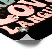 Snacks Are My Love Language Valentine Day Kids Boy Poster (Ecke)