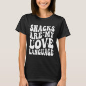 Snacks Are My Love Language Valentine Day Kids Boy T-Shirt (Vorderseite)