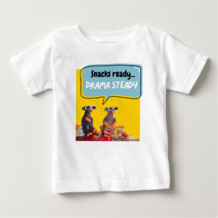 Snacks fertig, Drama Stetig Baby T-shirt