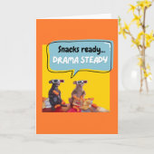 Snacks fertig, Drama Stetig Karte (Gelbe Blume)