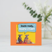 Snacks fertig, Drama Stetig Postkarte (Stehend Vorderseite)